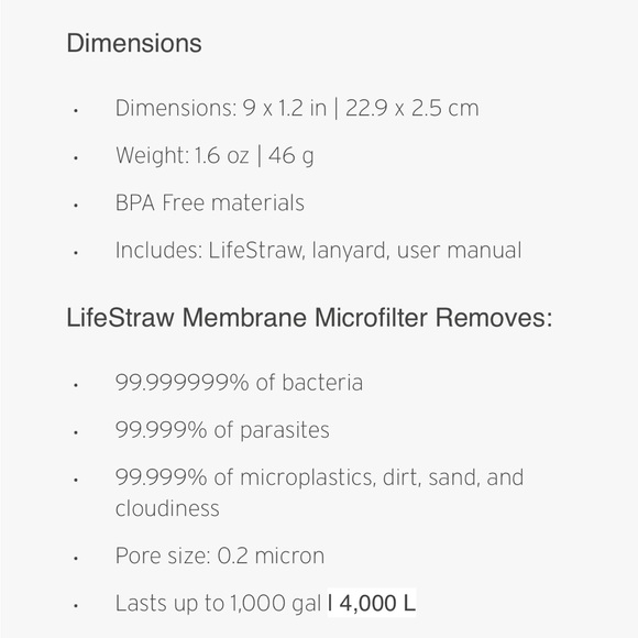 NWOT LifeStraw - Set of 2 - Picture 7 of 9